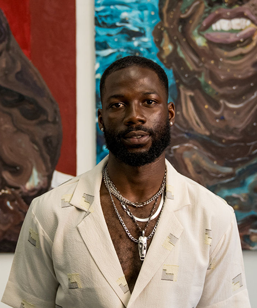 Portrait of Artist Ludovic Nkoth